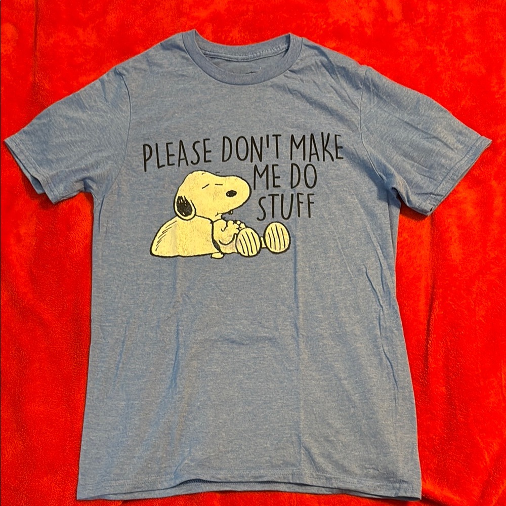 Blue Snoopy T-Shirt Sz S
